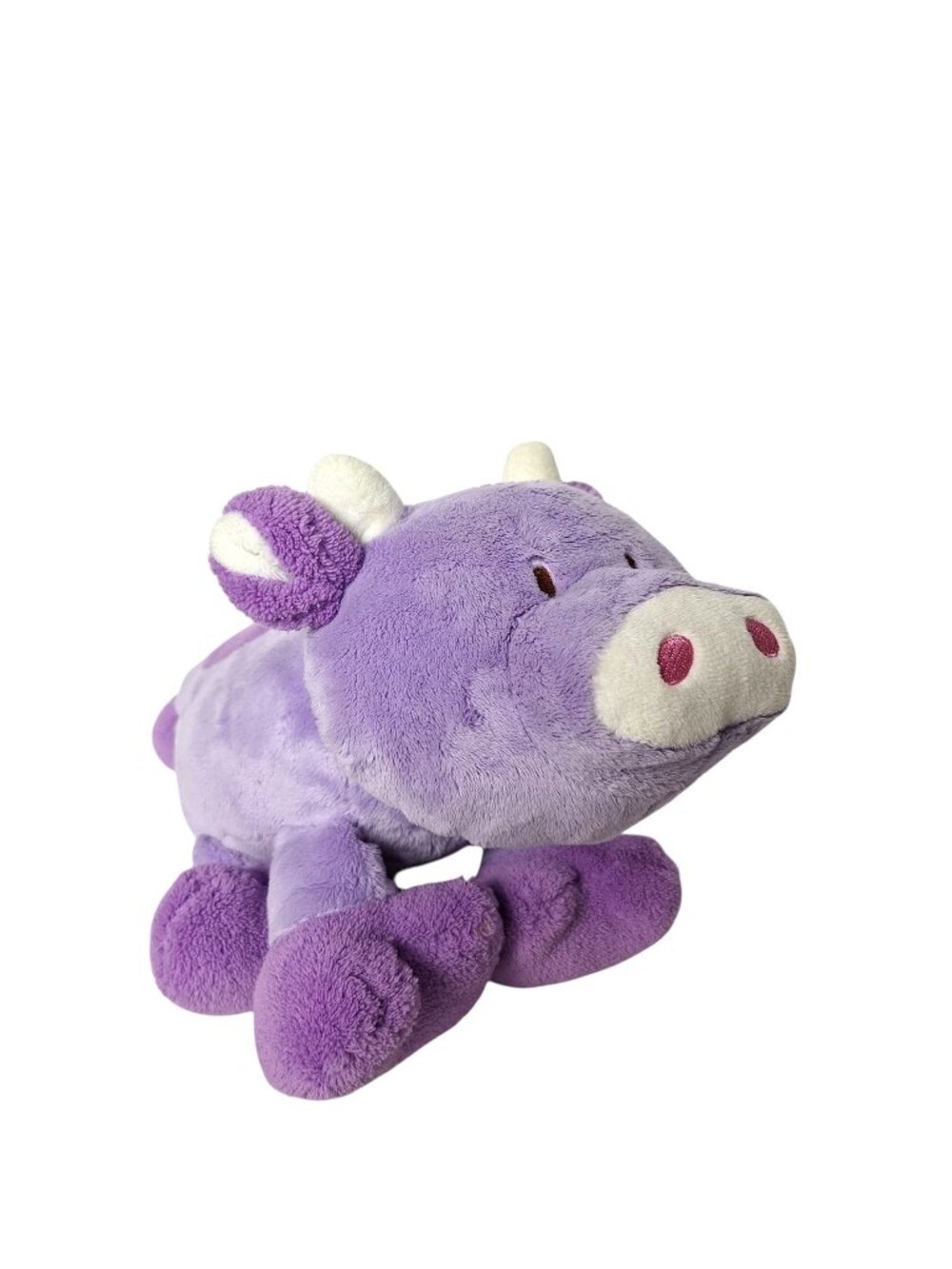 Commonwealth Lil Sweetez Purple Cow Plush Lavender Spotted Laying Stuffed Toy 16